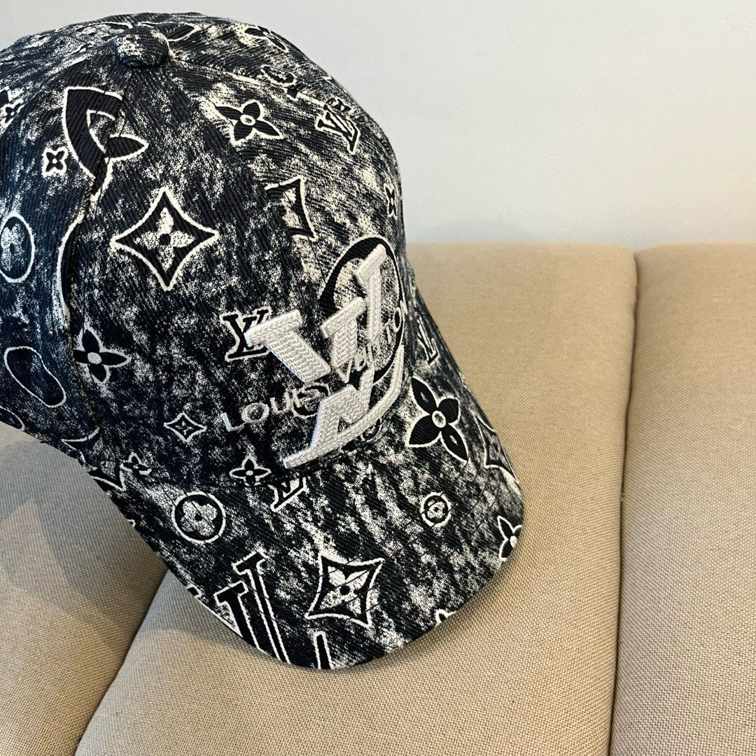 Two-tone retro-style floral hat-20