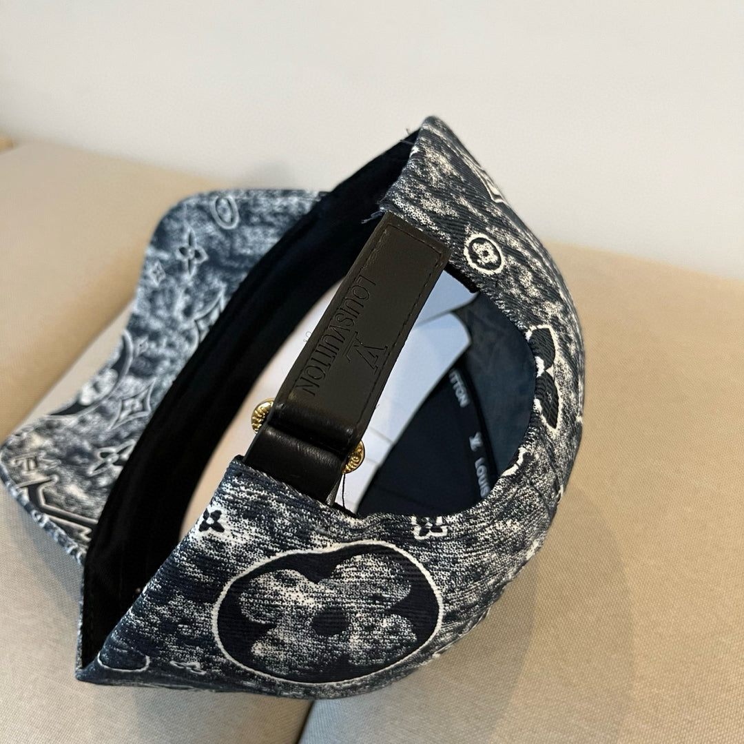 Two-tone retro-style floral hat-20