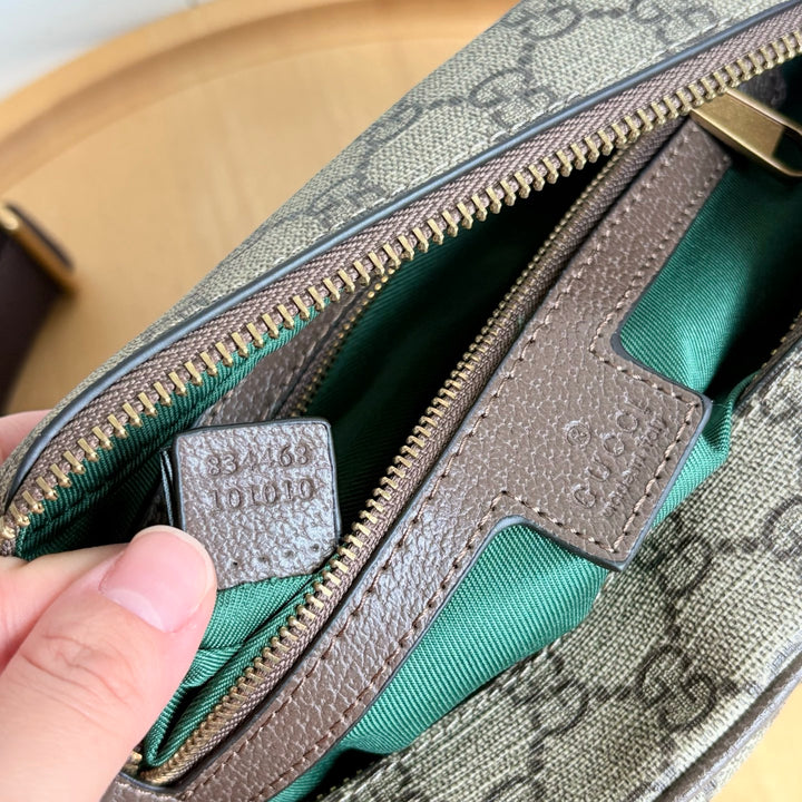 Fashionable woven striped camera bag