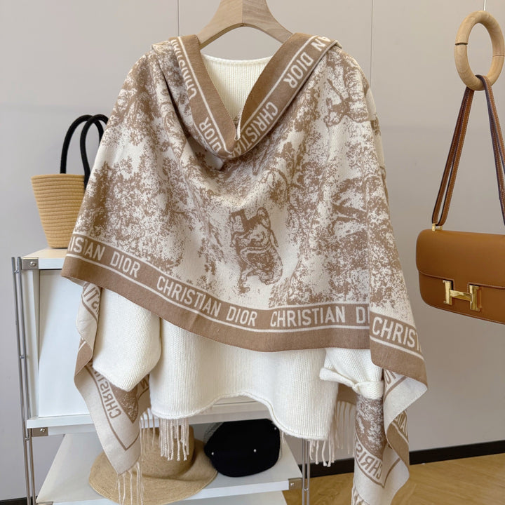 3 colors of high-end cashmere knitted scarf