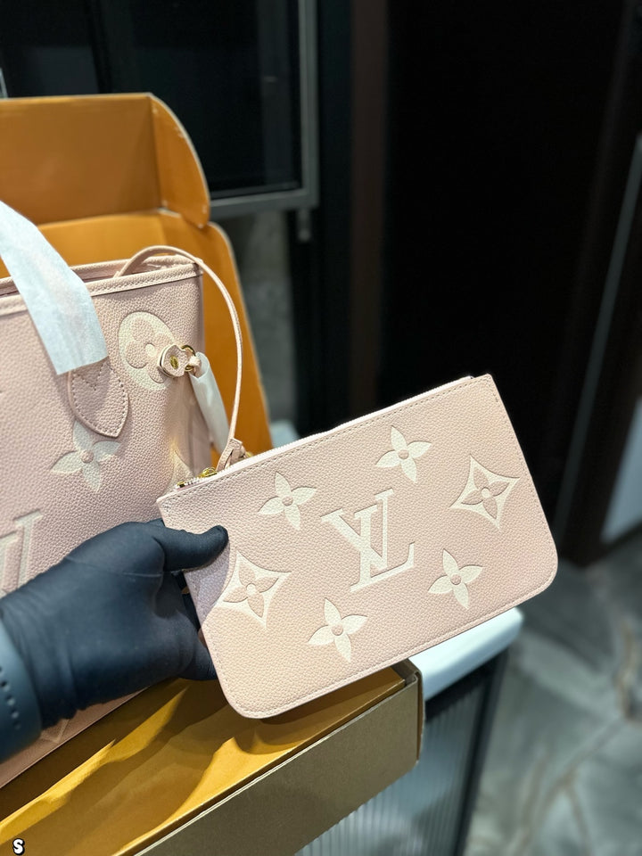 3-color luxury four-leaf clover print tote bag