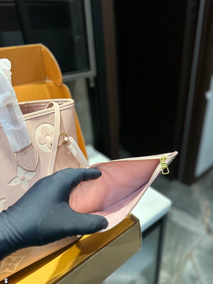 3-color luxury four-leaf clover print tote bag