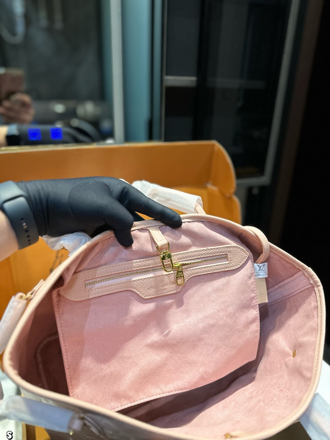 3-color luxury four-leaf clover print tote bag