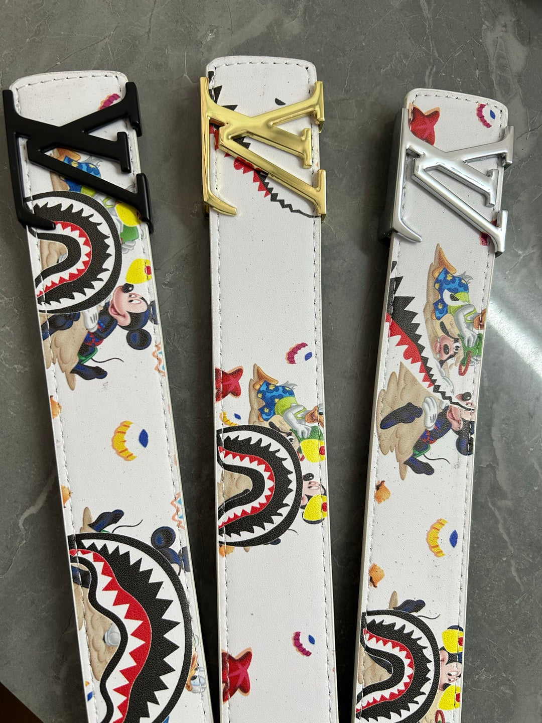 Playful Cartoon Art Belt in Three Colors