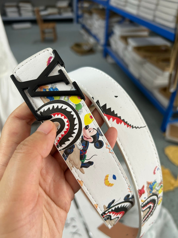 Playful Cartoon Art Belt in Three Colors