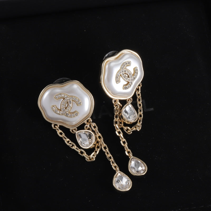 Elegant Pearl Chain Earrings