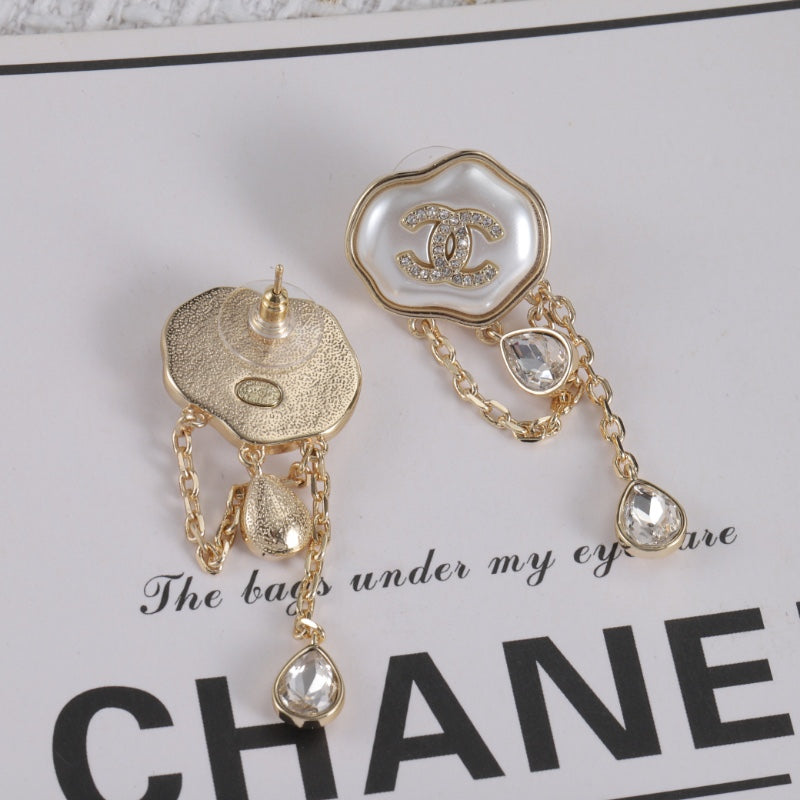 Elegant Pearl Chain Earrings