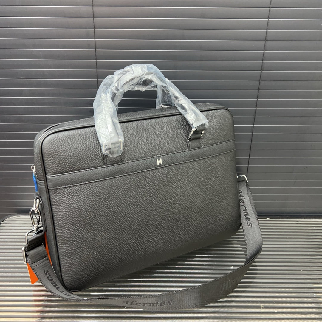 Distinctive Textured Leather Briefcase