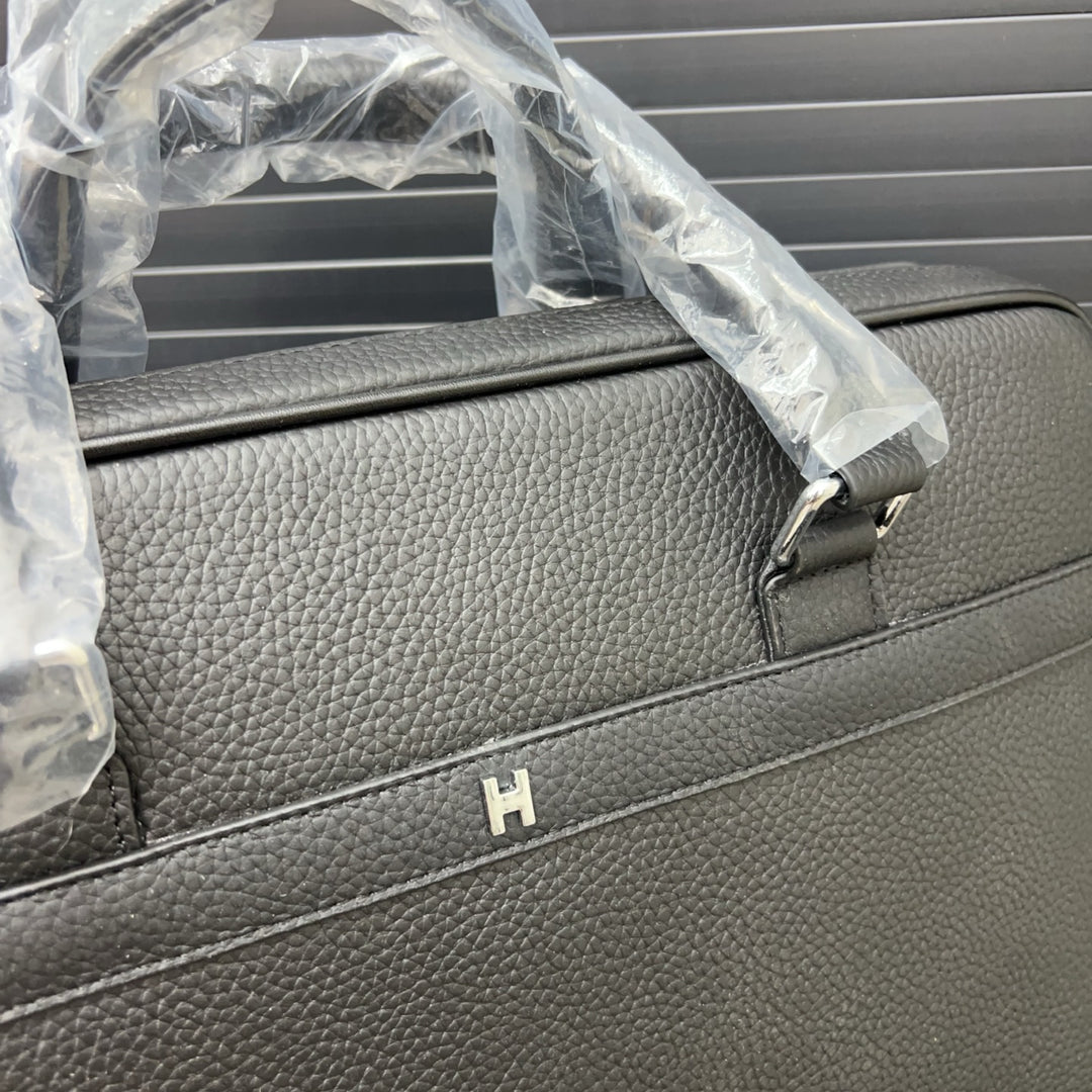 Distinctive Textured Leather Briefcase