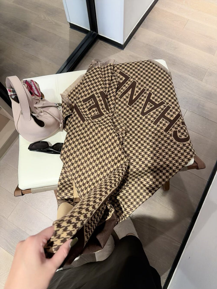 6-Color Houndstooth Fall/Winter Scarf