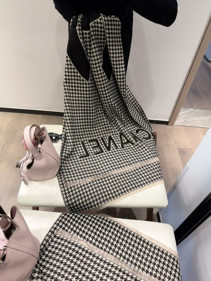 6-Color Houndstooth Fall/Winter Scarf