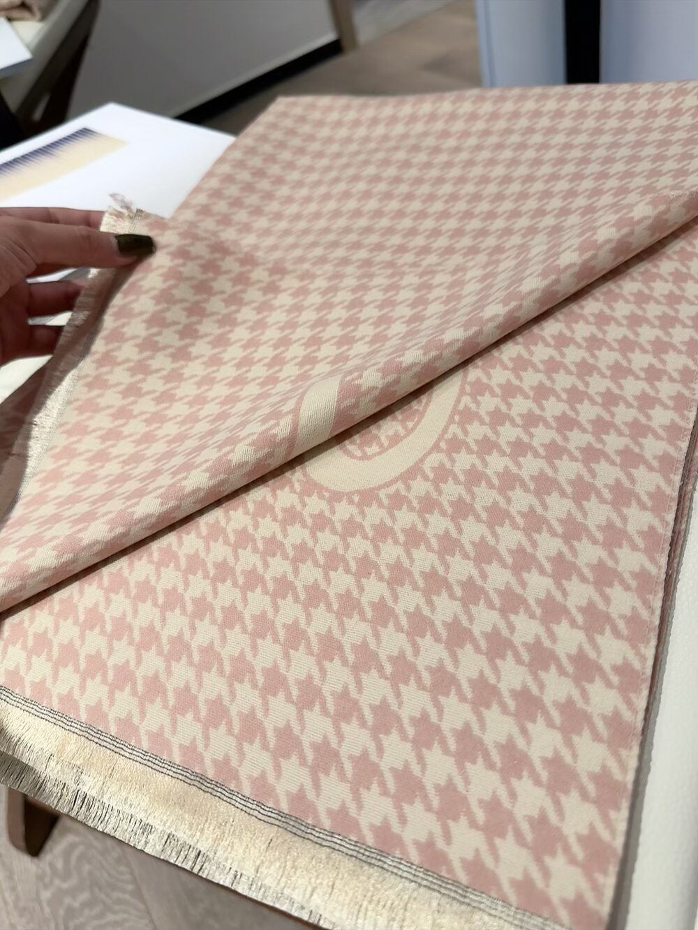 6-Color Houndstooth Fall/Winter Scarf