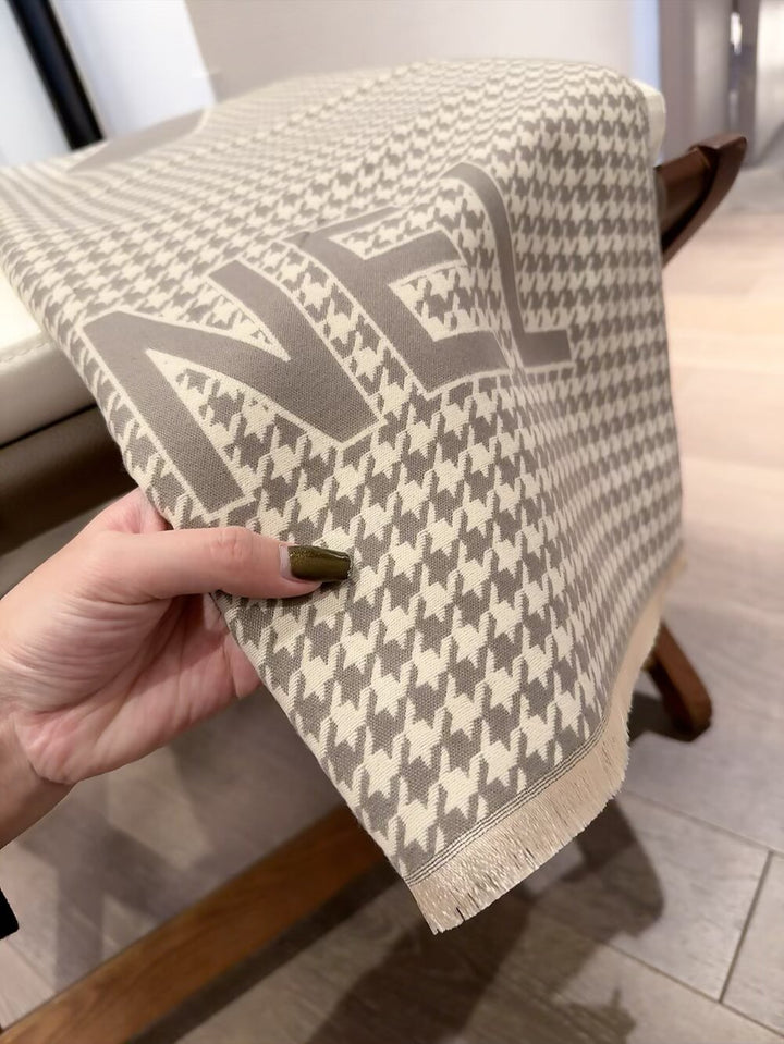 6-Color Houndstooth Fall/Winter Scarf