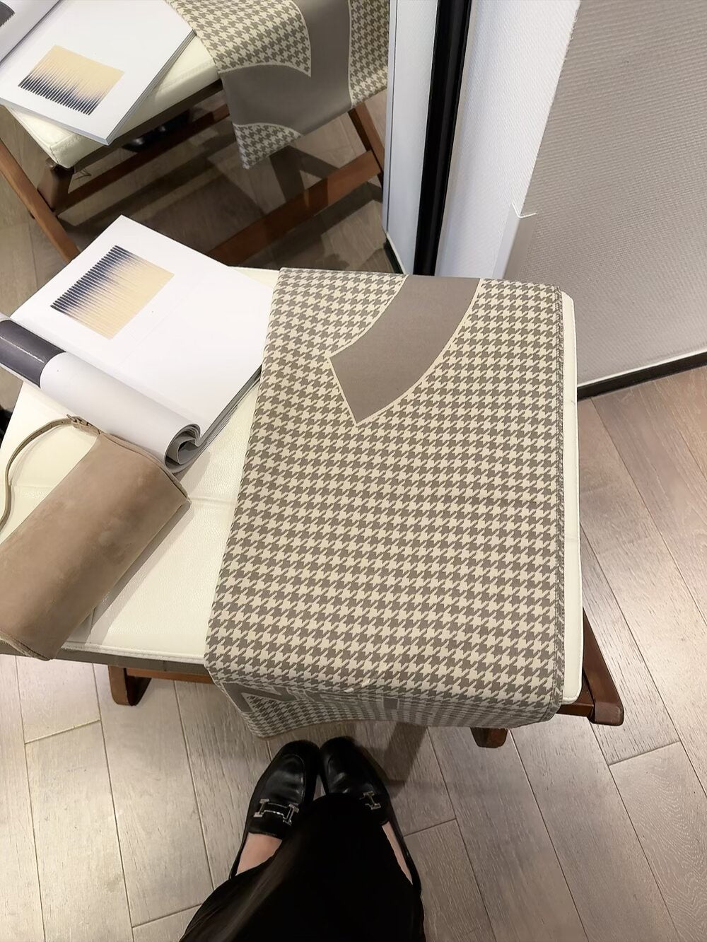 6-Color Houndstooth Fall/Winter Scarf