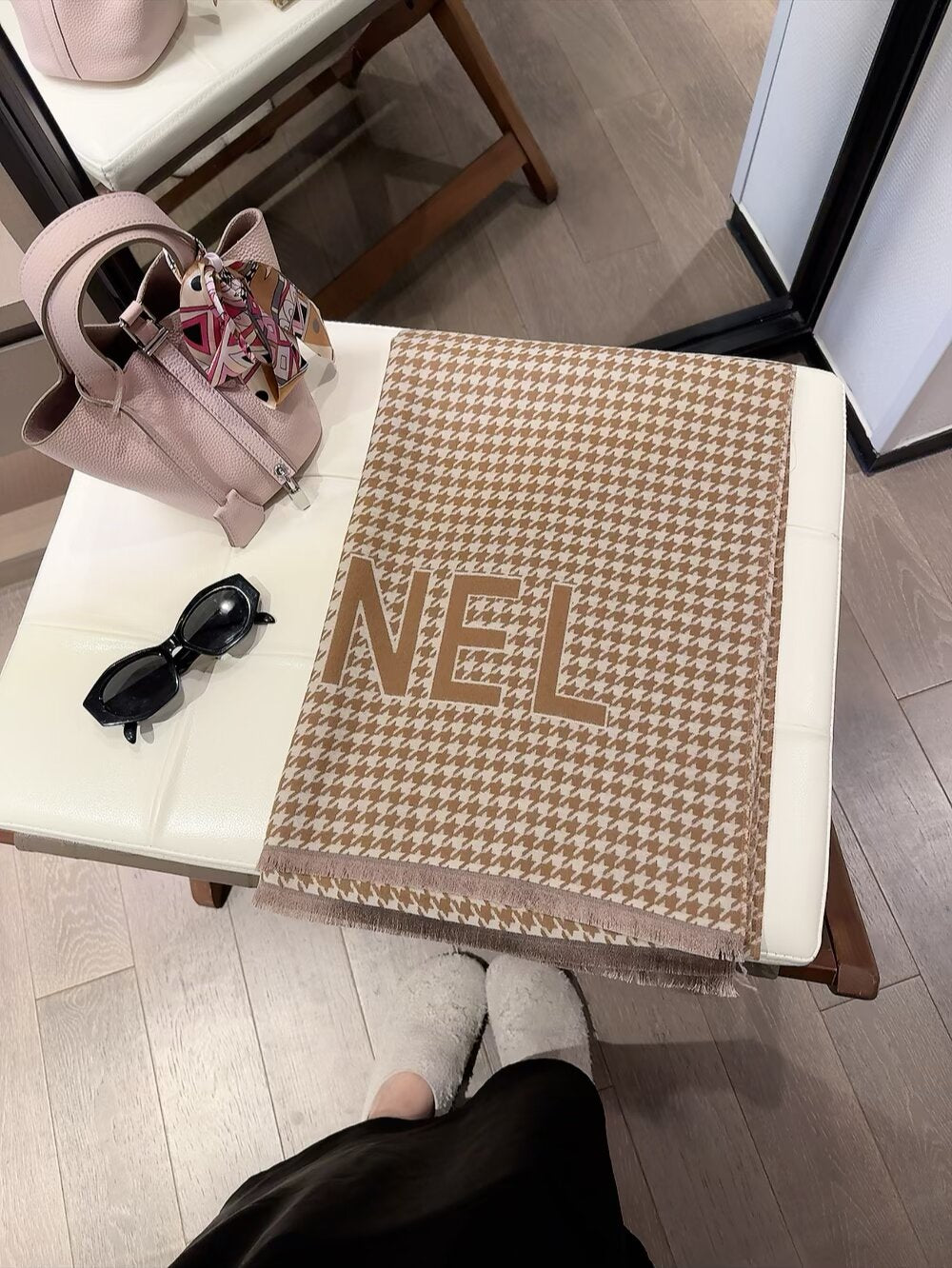 6-Color Houndstooth Fall/Winter Scarf