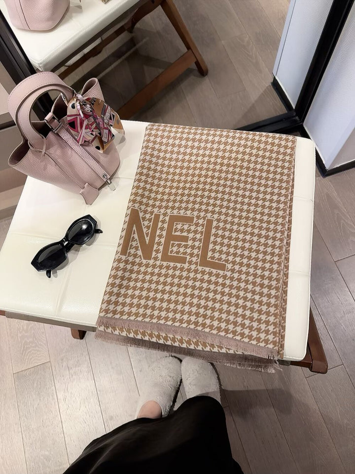 6-Color Houndstooth Fall/Winter Scarf