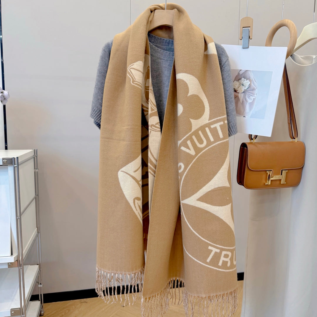 Premium Autumn/Winter Cashmere Knit Scarf