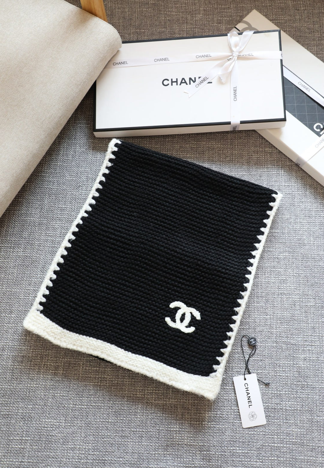 Autumn-Winter Lace Knit Scarf