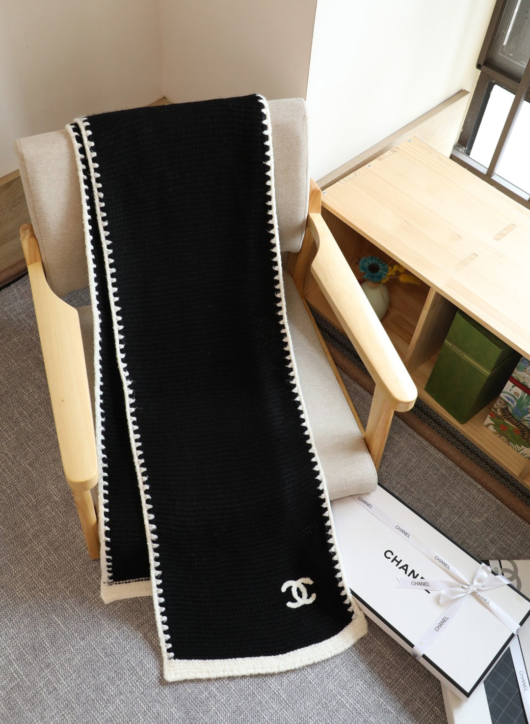 Autumn-Winter Lace Knit Scarf