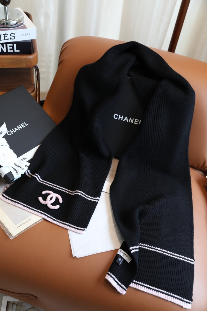 3-Color Knitted Cashmere Shawl Scarf