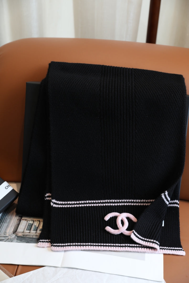 3-Color Knitted Cashmere Shawl Scarf