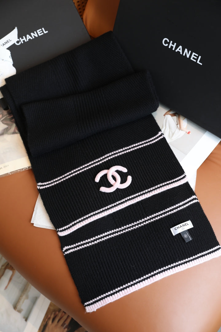 3-Color Knitted Cashmere Shawl Scarf